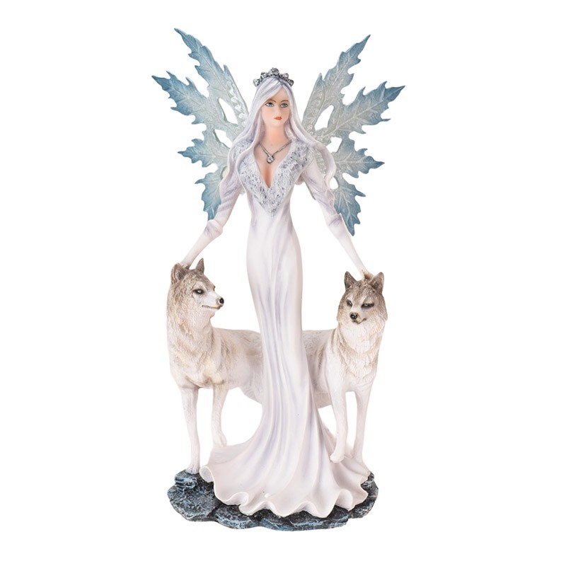 SNOW QUEEN WITH WOLVES - 10 INCH