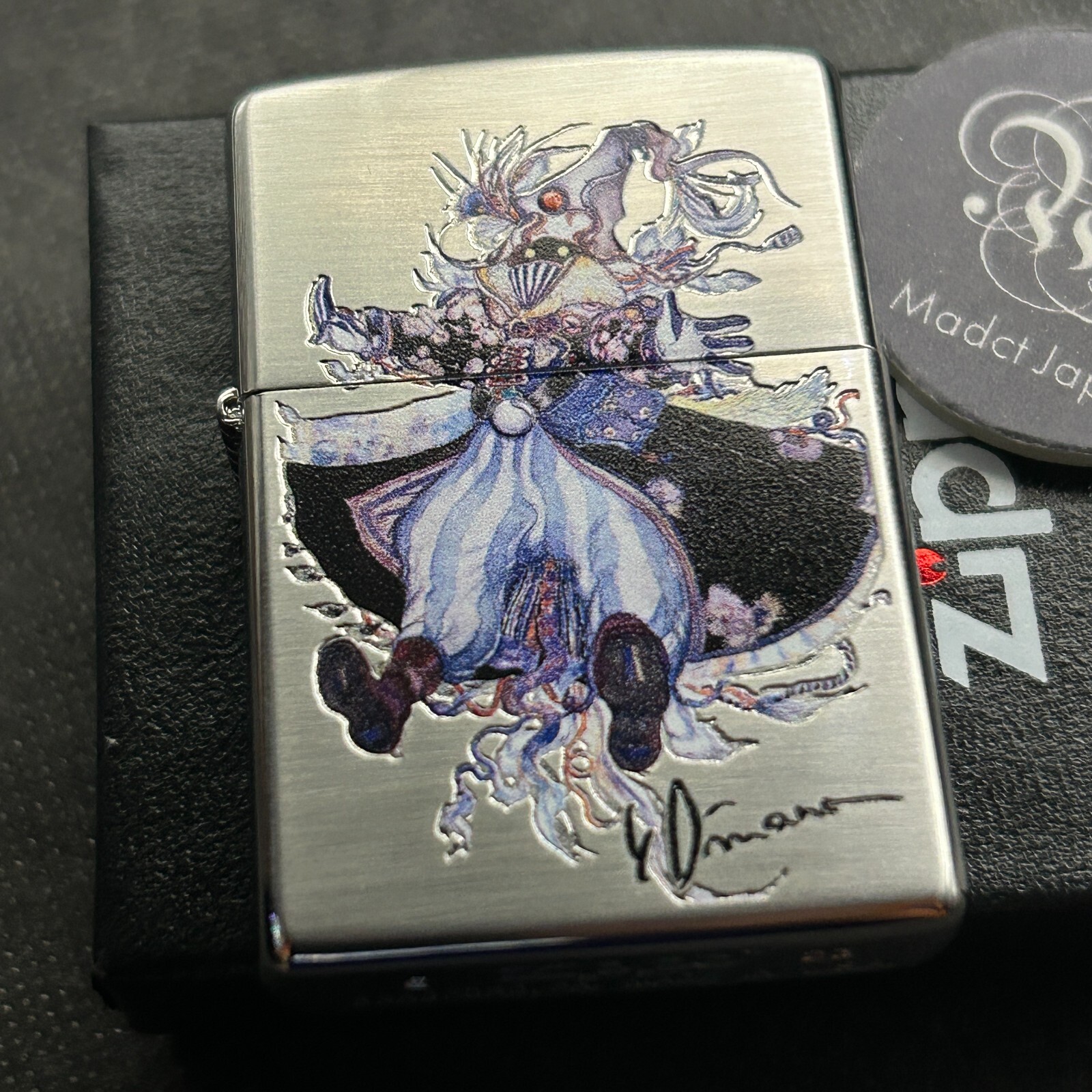 Zippo Yoshitaka Amano Final Fantasy Mage Double-sided processing Silver