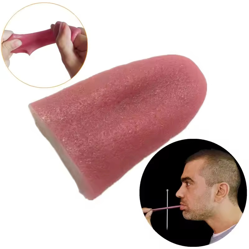 Realistic Fake Tongue Prank Magic Trick Halloween Novelty Prop