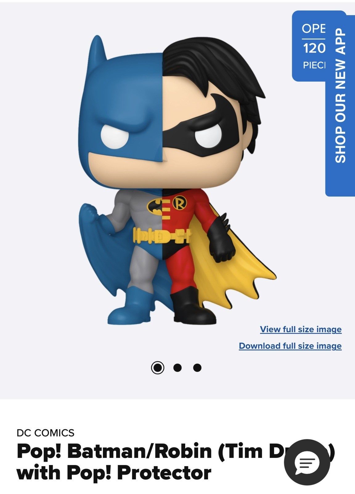Pop Batman/Robin (Tim Drake) with Pop Protector in Hand. 