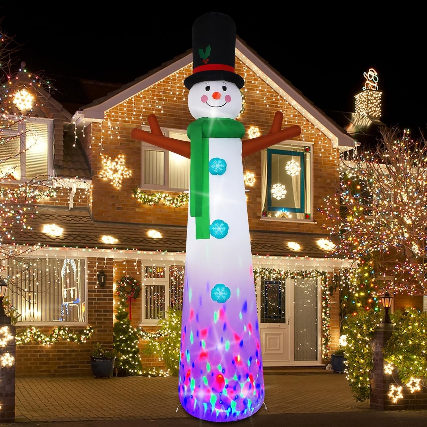12ft Christmas Inflatable Outdoor Decoration Inflatable Yard 12ft Snowman