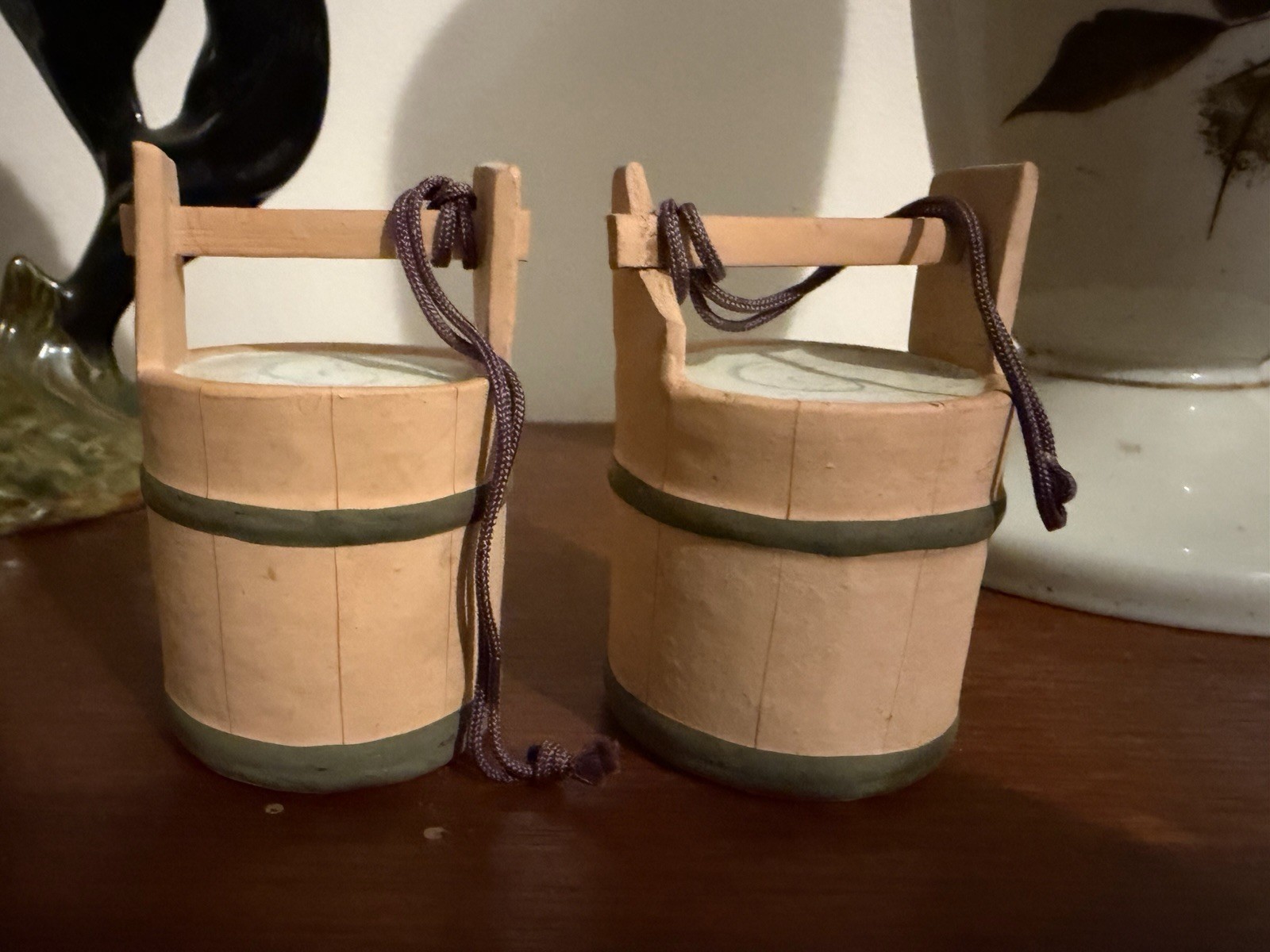 Vintage Japanese Hakata Urasaki Doll Women carrying water buckets Rare