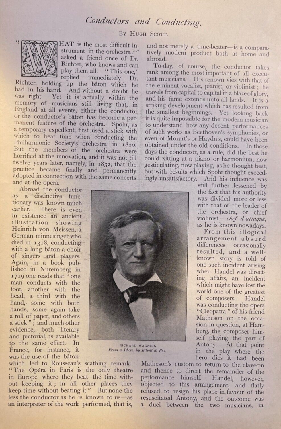1903 Musical Composers Richard Wagner Hans Richter Herr Von Bulow Henry Wood