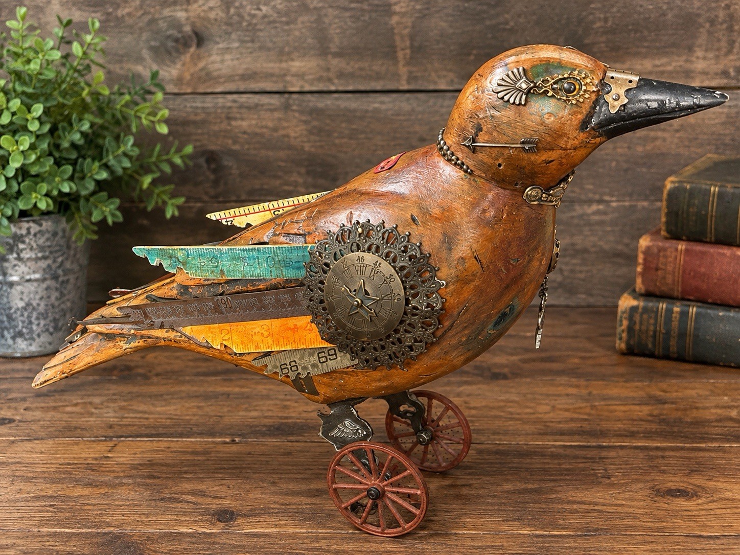 RARE Jim and Tori Mullan Mullanium Bird, Steampunk, Large Model