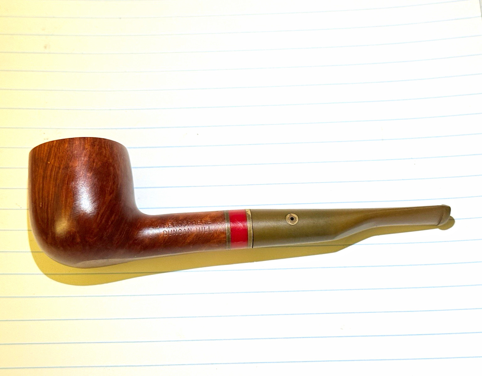 Vintage Duncan Hill Aerosphere Tobacco Pipe Red Band Briar Pipe Estate