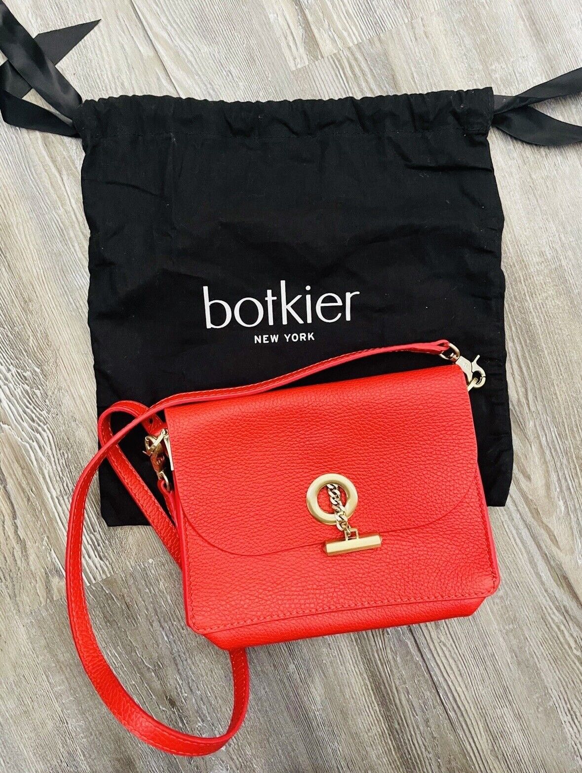 NEW Botkier Red Leather Crossbody Purse