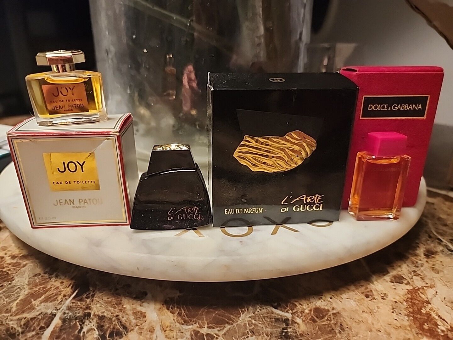 Vintage Perfume Miniature Lot: Dolce Gabanna, Gucci, Jean Patou