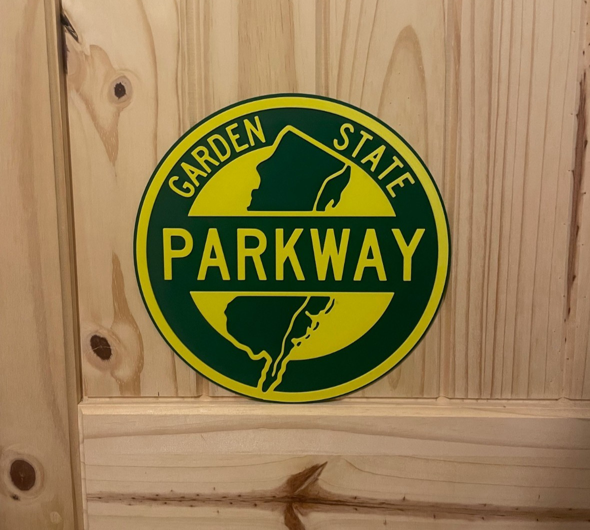 New Jersey Garden State Parkway Road Sign Toll Interstate Highway