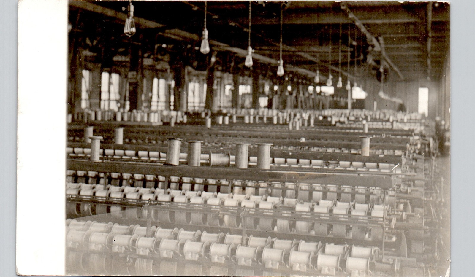 TEXTILE FACTORY boonville ny c1910 postcard new york real photo rppc interior TEXTILE FACTORY boonville ny c1910 postcard new york real photo rppc interior