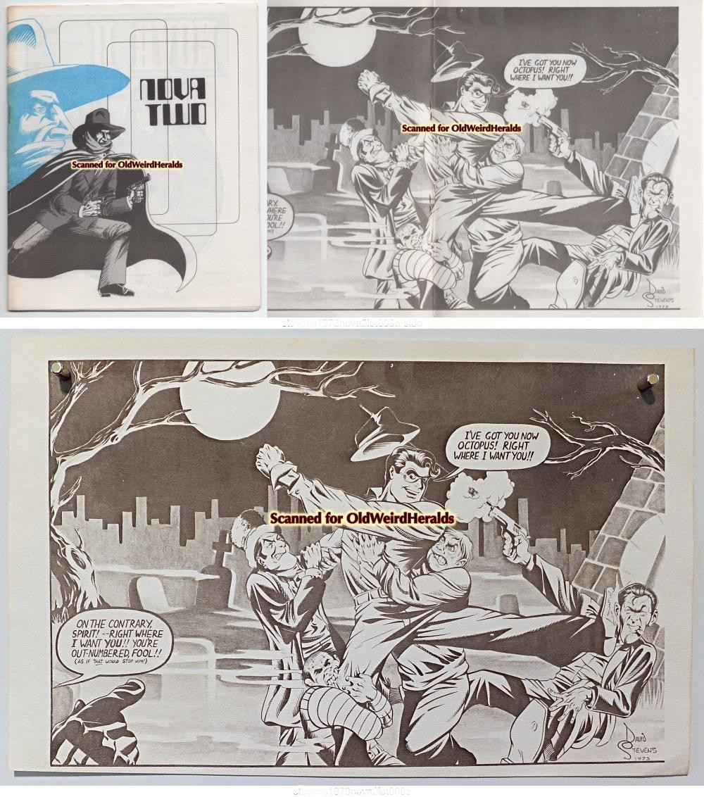 DAVE STEVENS 1973 NOVA 2 COMIC CON PROGRAM Portland +THE SPIRIT Print 2pc SHADOW