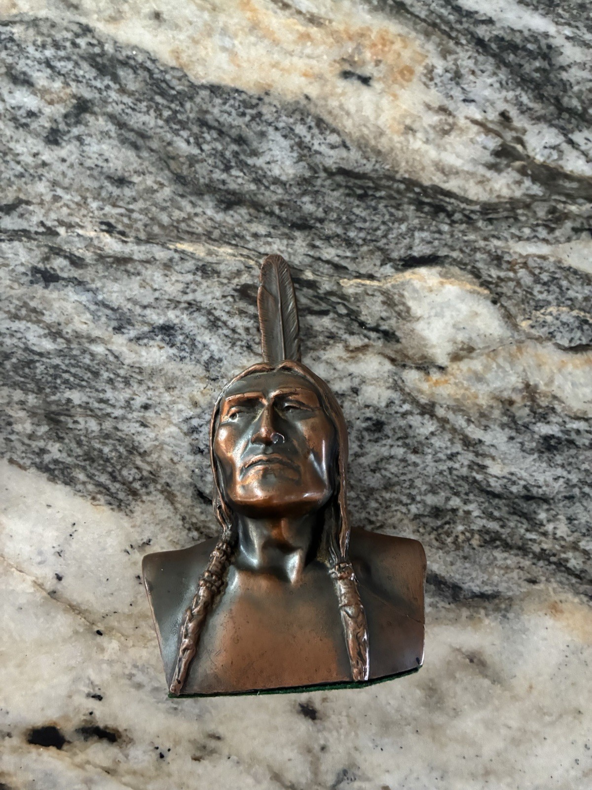 Antique/Vintage Indian Chief Promo Bank/ Bookends