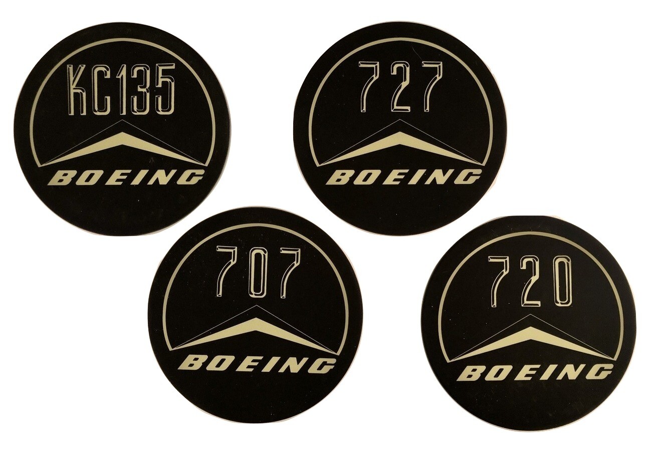 Early Boeing Jets Ceramic Drink Coasters Vintage Jet Age Aviation  COA-0101