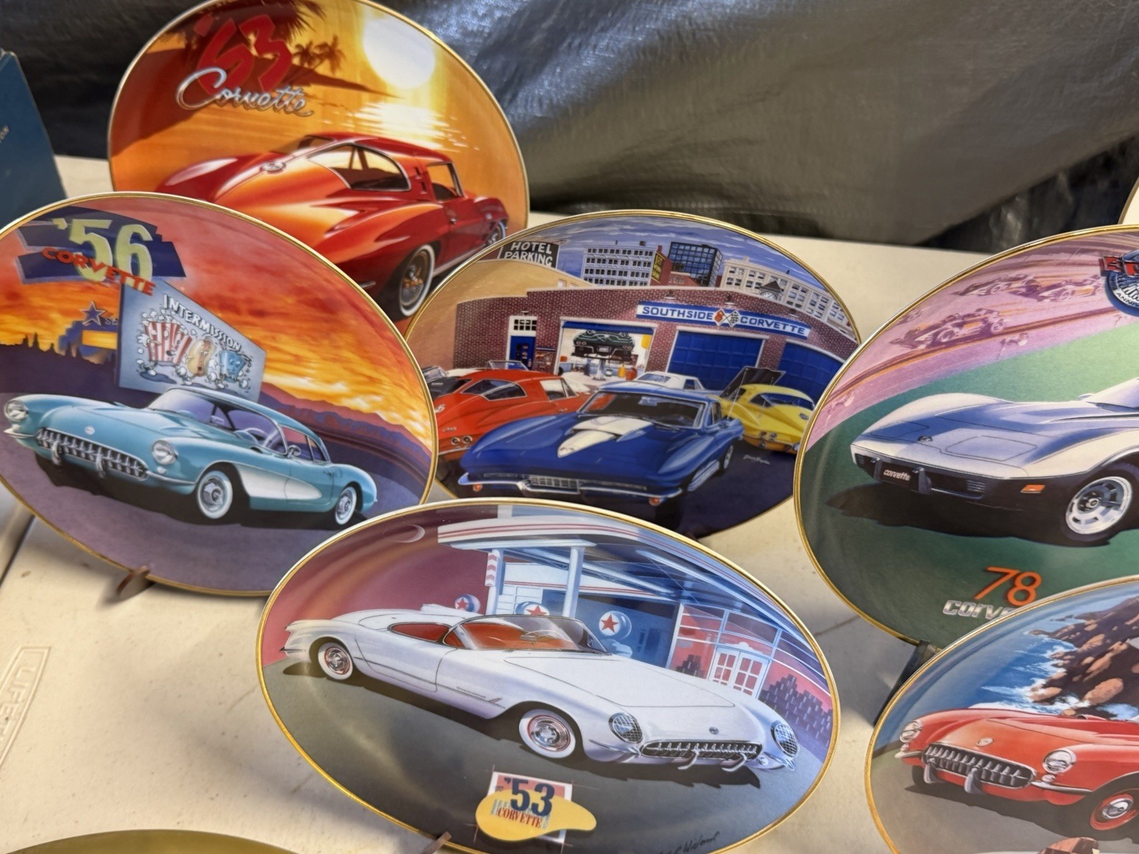 Franklin Mint Corvette Limited Edition Porcelain Collector Plate