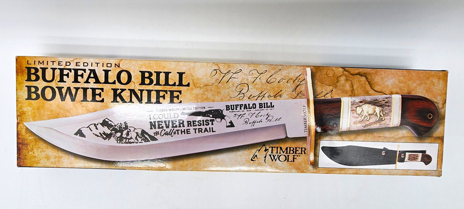 Timber Wolf TW186 Buffalo Bill Bowie Knife Limited Edition 15.5\