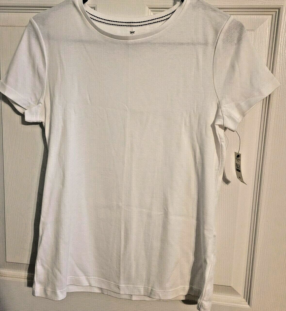 Ladies White Talbot T-shirt Small petite Pima cotton new with tags