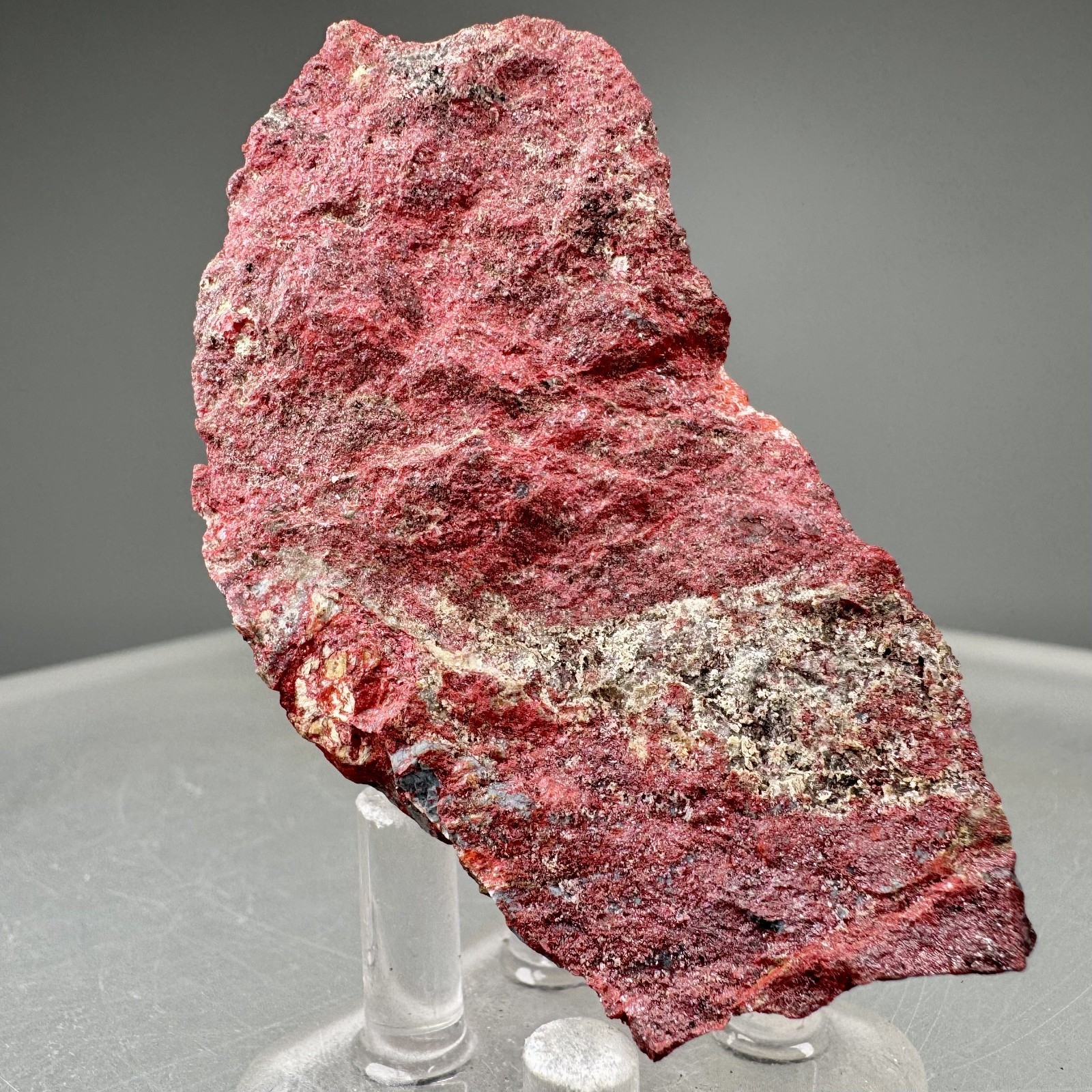 Cinnabar on Chert: Silver Creek Mine, Edenvale, San Jose, California, USA