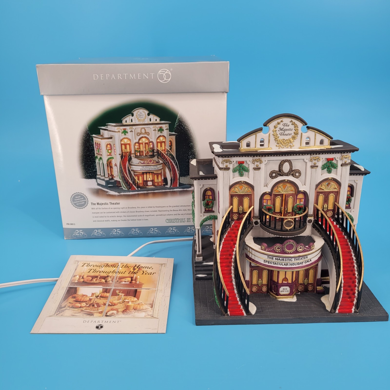 Department 56 Majestic Theater 58913 Christmas in the City Village Building LE