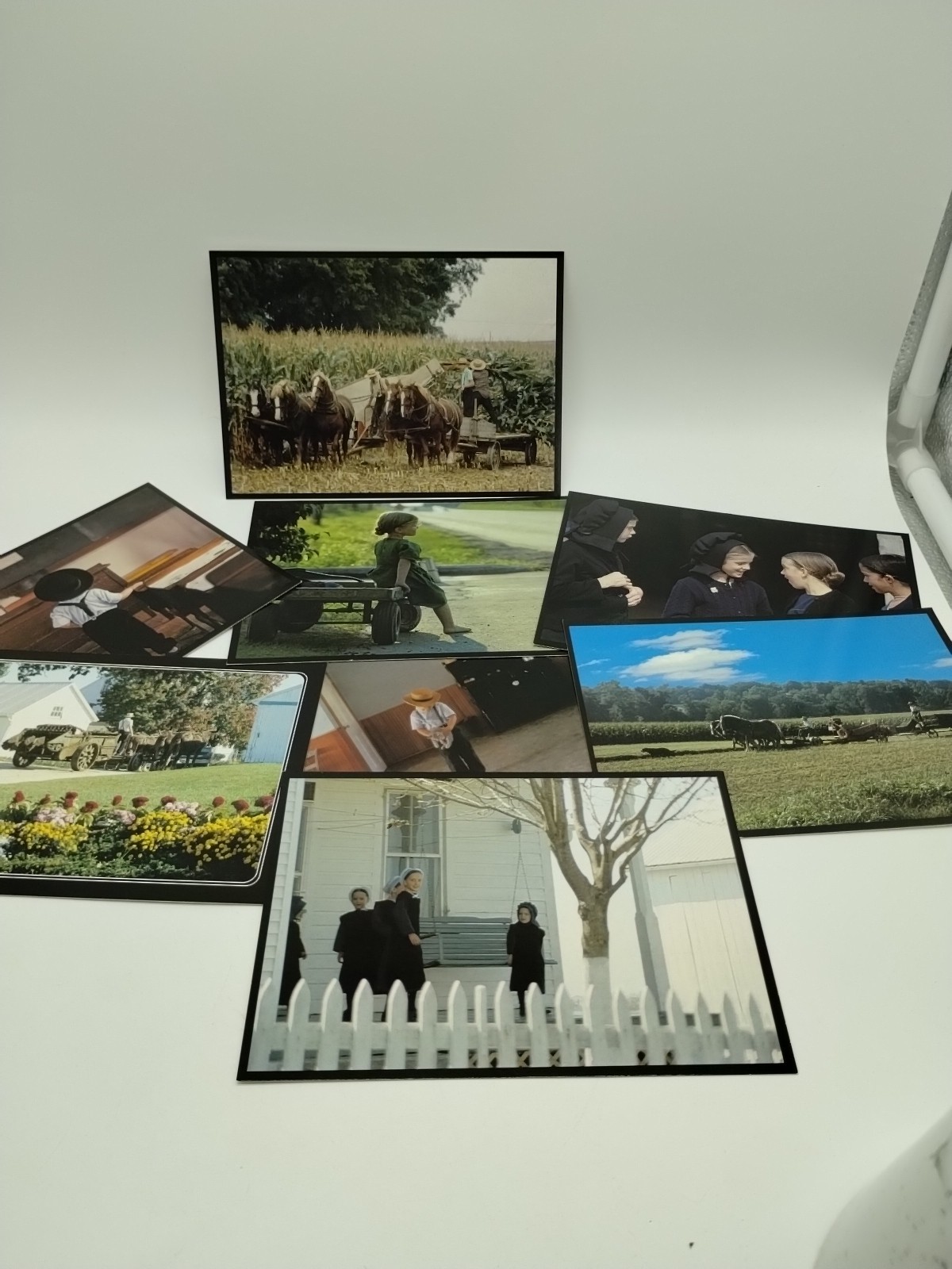 Set Of 8 Amish Seasons Witmer Stuff Postcards Ephemera