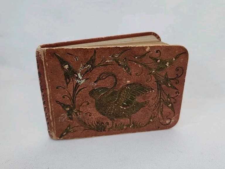 Antique 1800s Hand Written Small Autograph Album Original Writings