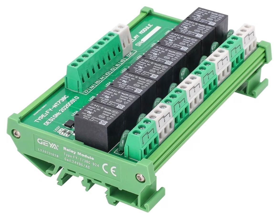8 Channel Relay Module AC/DC 12V PLC Relay **NEW**