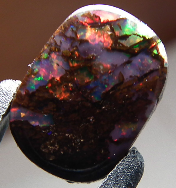 Exquisite Multiple colored  Australian Boulder Opal Gem.