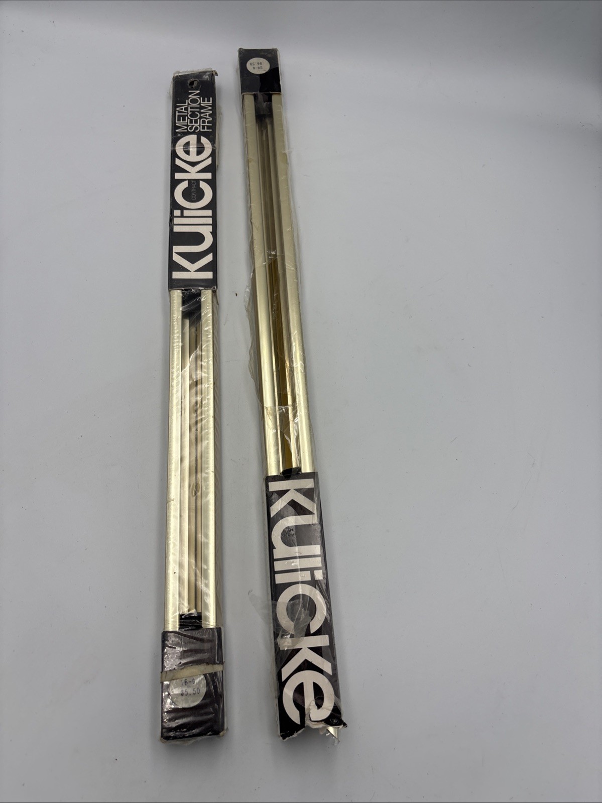 Vintage Kulicke Metal Section Frame Gold Aluminum 16