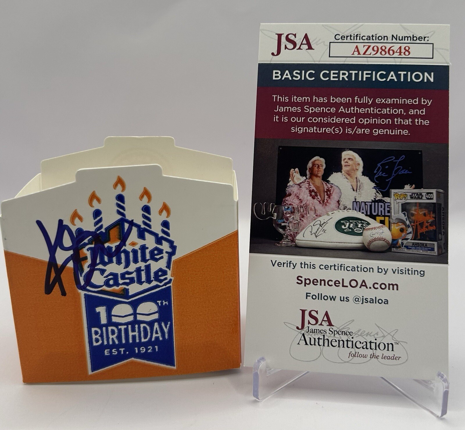 KAL PENN SIGNED WHITE CASTLE SLIDER HAROLD & KUMAR  - JSA COA