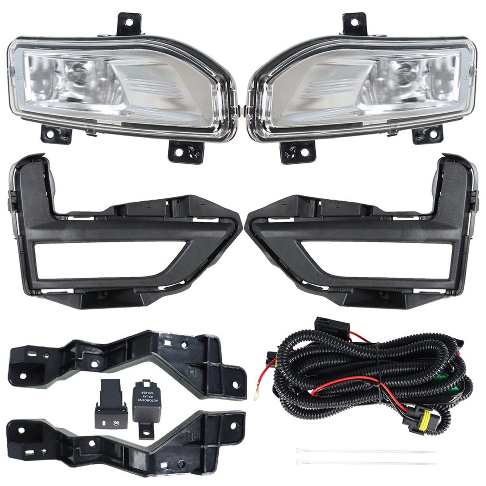 1 Pair Fog Lights Replacement for 2017-2020 Rogue S SL SV Hybrid Fog Driving Lig