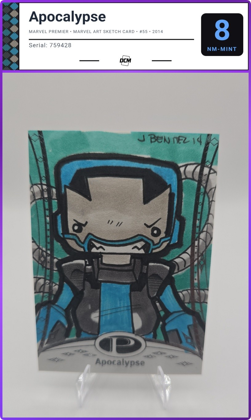 Apocalypse - Sketch Card - Marvel Premier - #55 - 2014 - DCM 8 - Near Mint-Mint
