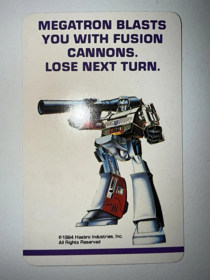 1984 Transformers MEGATRON Adventure Board Game Defeat The Decepticons Rookie NM