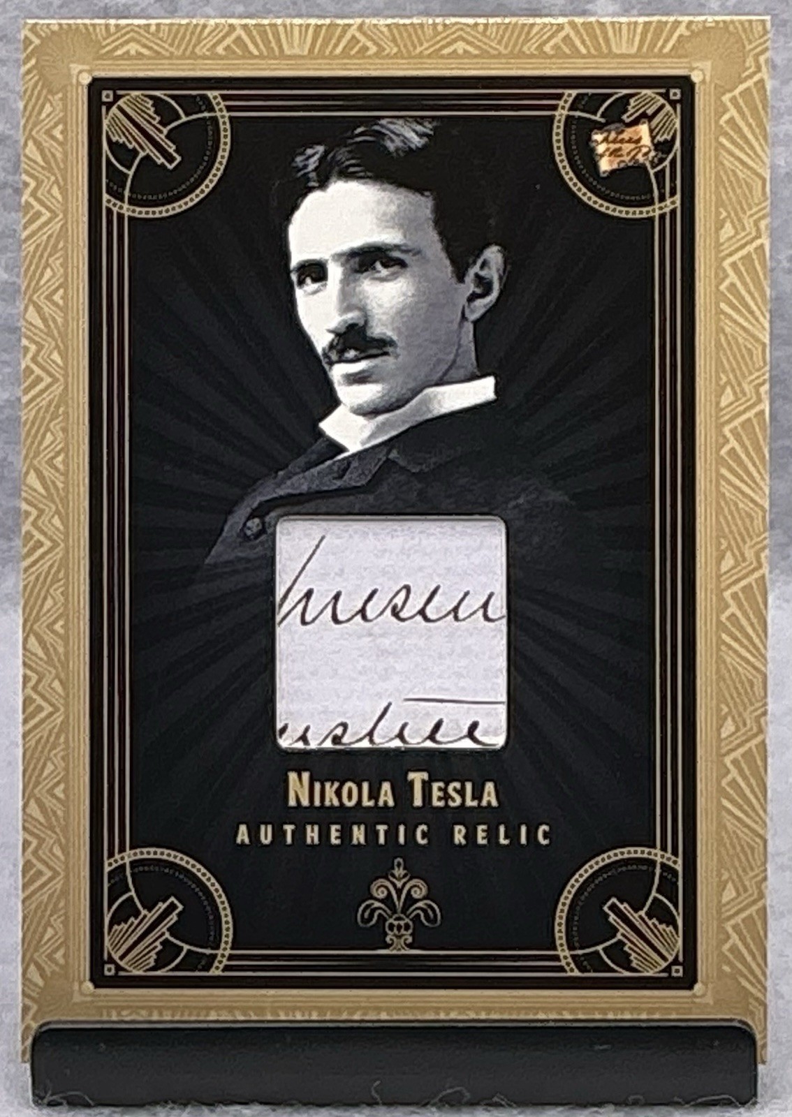 2025 Pieces Of The Past Roaring Twenties Nikola Tesla #R-19 Handwritten Relic