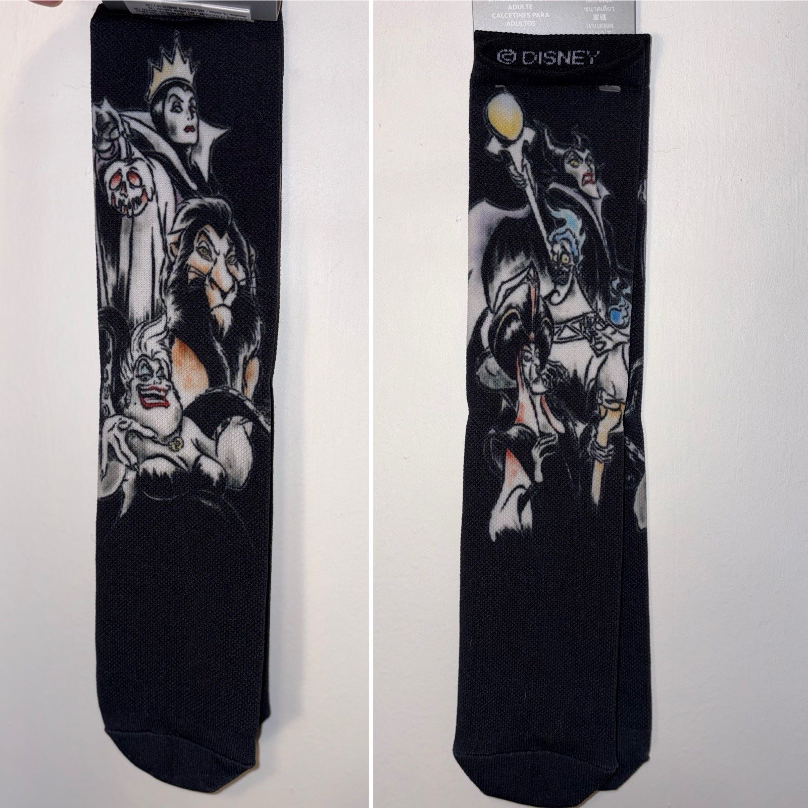 NWT WDW Disney Parks  – Villains Collection – Maleficent, Ursula, Scar – 1 Pair