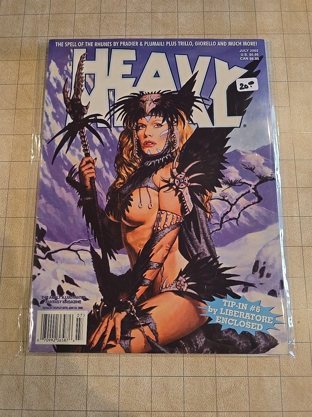 💥Vintage HEAVY METAL 2002 July Fantasy Magazine
