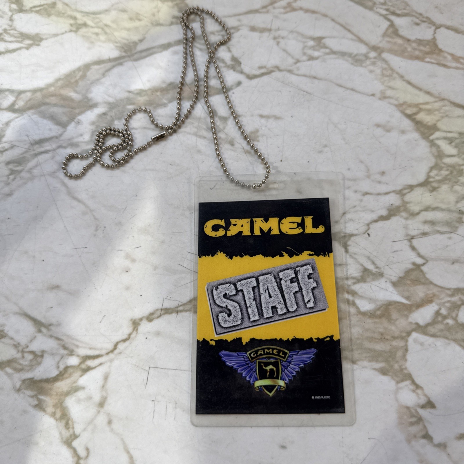 Vintage 1995 Camel Staff Tag Badge RJRTC  