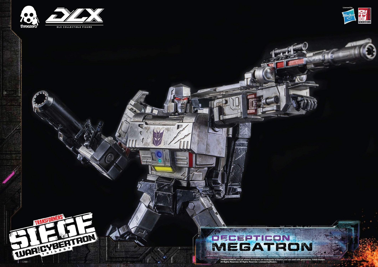 THREEZERO Transformers War for Cybertron Trilogy Megatron DLX Action Figure NEW
