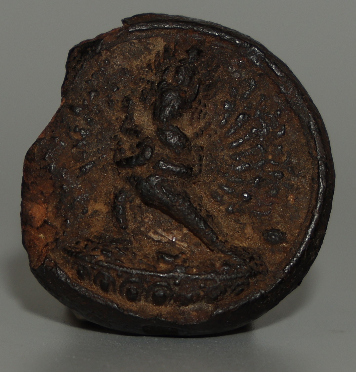 Rare Tibet 1600s Antique Sakya Monastery Clay Tsa Tsa Buddha Statue Yamantaka