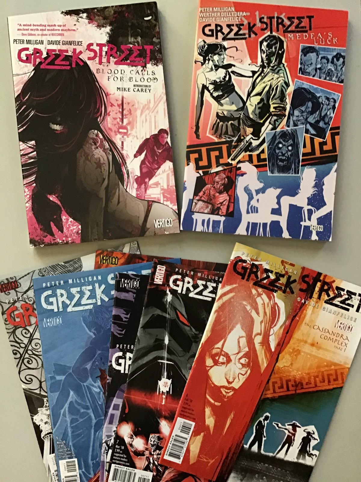 Greek Street Vol 1 Vol 2 TPB #12-16 (DC Vertigo 2010) Complete Series Milligan