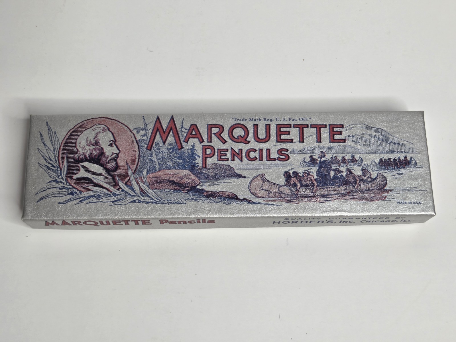 Vintage Marquette Pencils Horder’s Inc Chicago No. 2 Full Box 12 Unsharpened NOS
