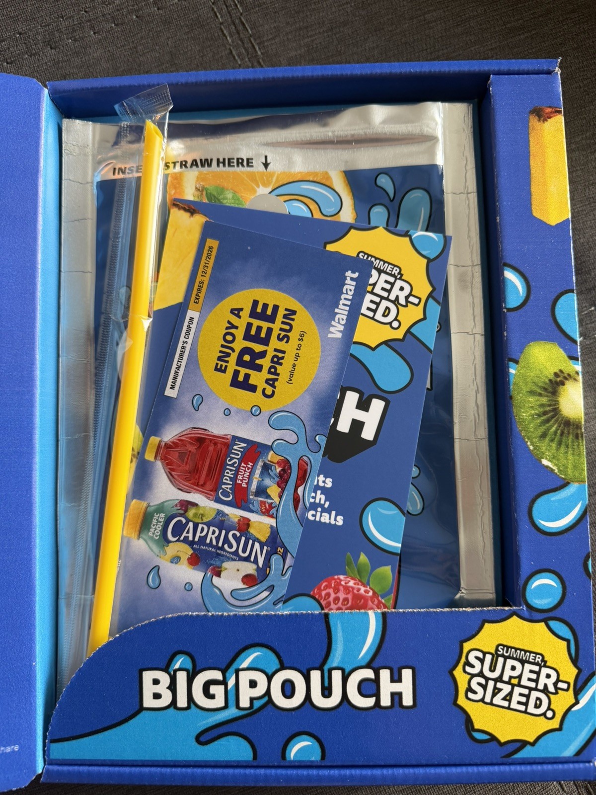 NEW Walmart Exclusive Capri Sun Big Pouch IN HAND AND READY TO SHIP