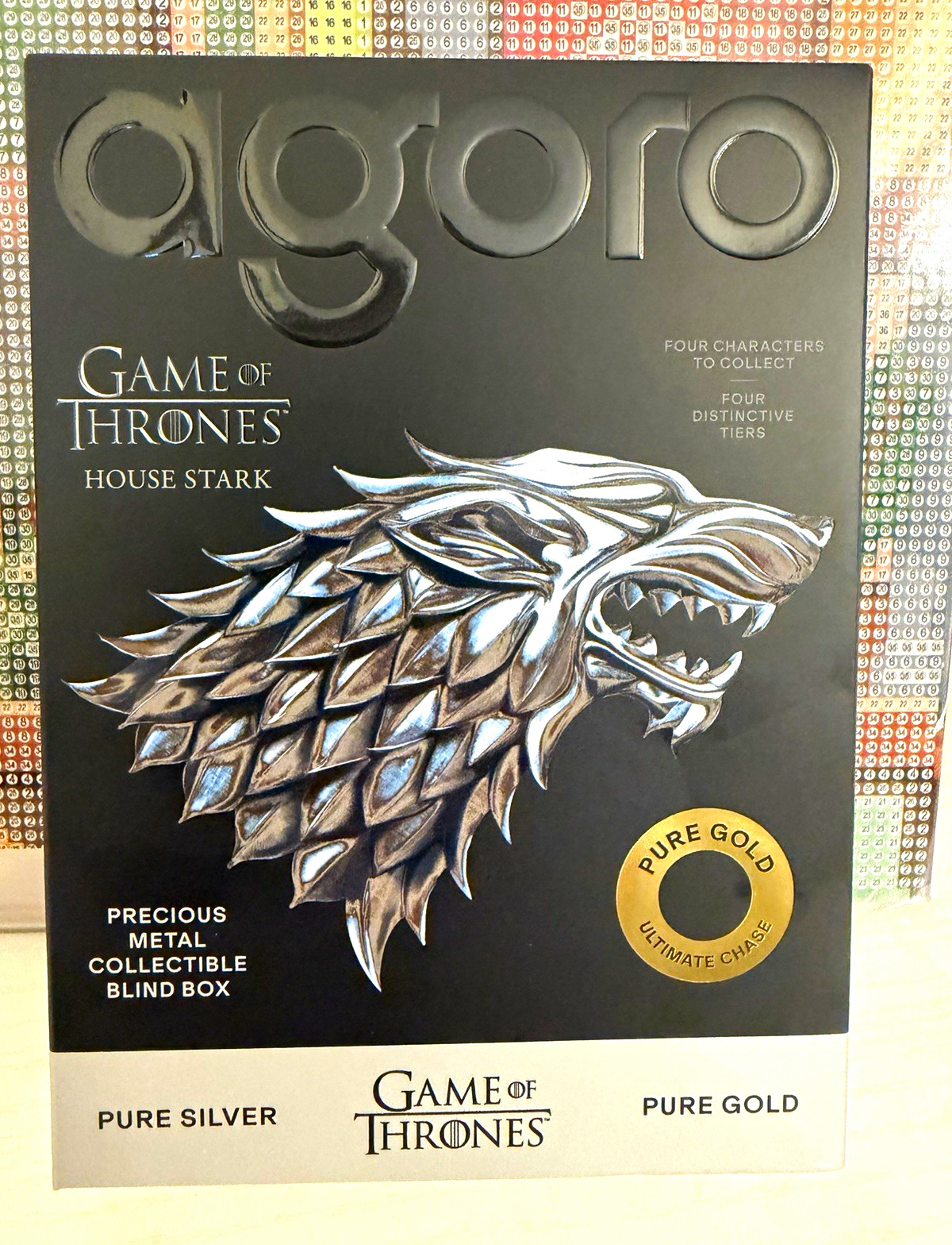 agoro Game of Thrones House Stark Metal Blind Box Non-Sport Card GOT#1