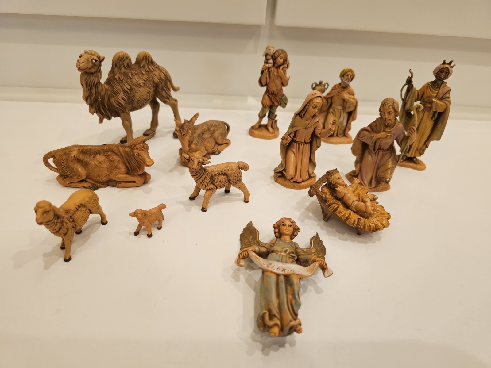 Vintage LOT of 14 Fontanini Depose Christmas Nativity Set Italy 1983 3