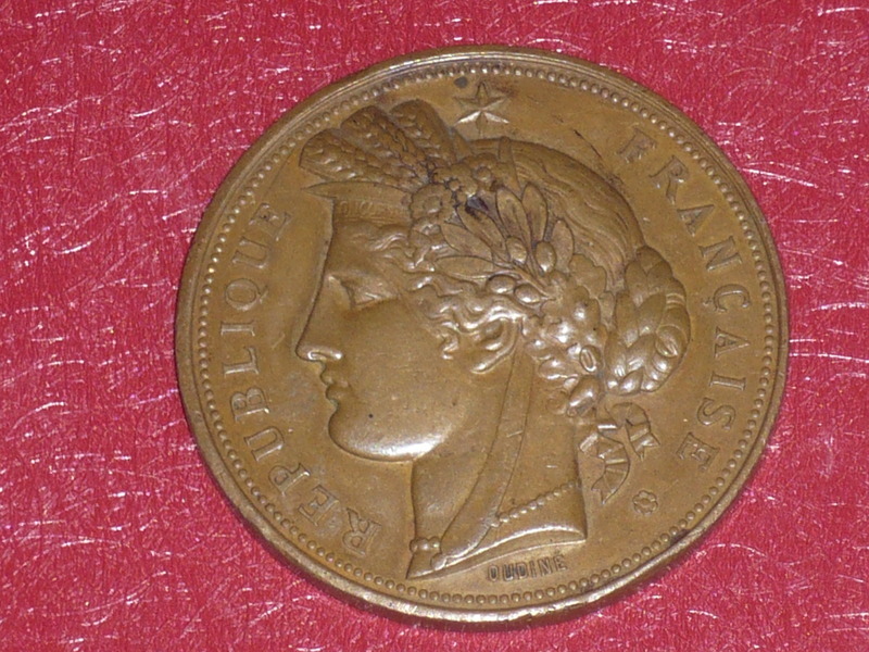 [Coll. J. DOMARD SPORTS] Bronze Medal Battalion School 1892 / Marianne Oudine