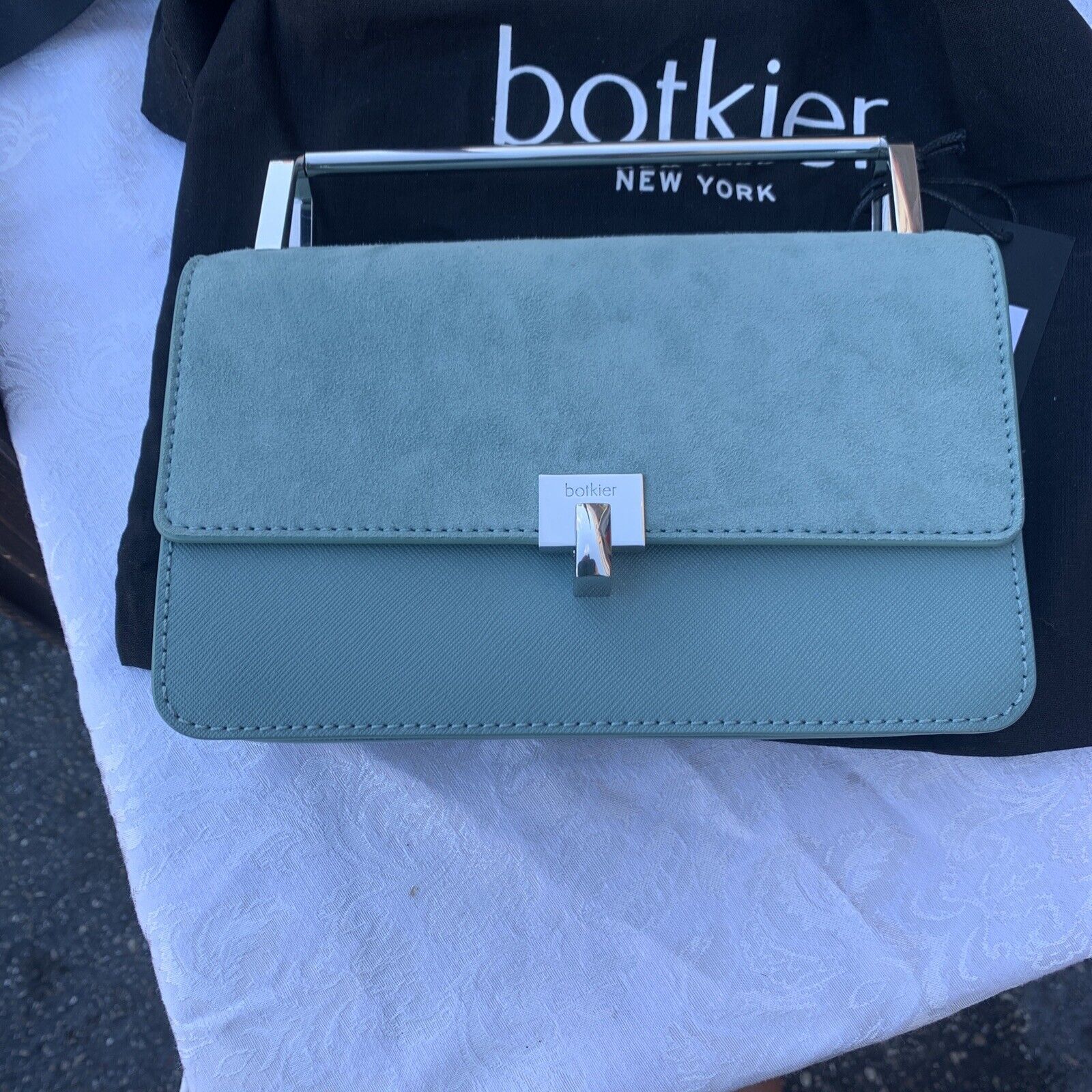 Botkier Women\'s Lennox Small Cross Body Bag Seafoam Color With Strap