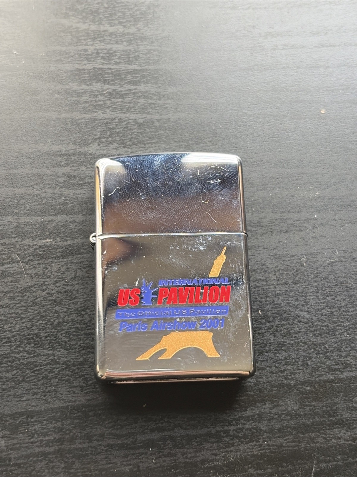 US PAVILION 2001 PARIS AIRSHOW VINTAGE ZIPPO LIGHTER