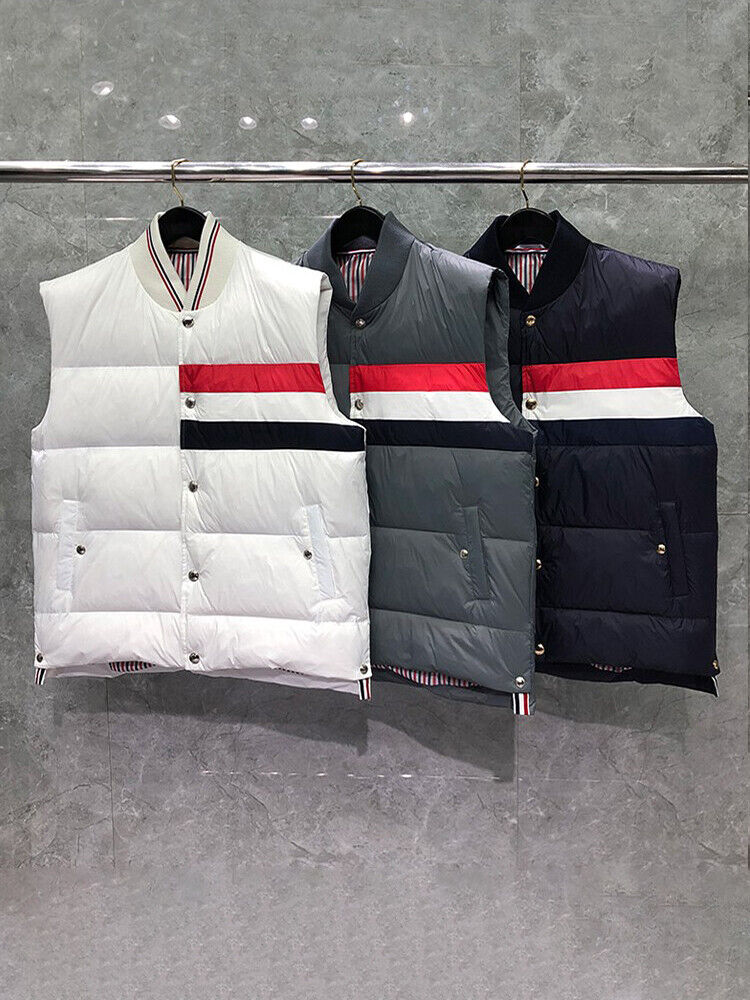 Men women Winter Warm Down Vest jacket Sleeveless Jacket Coat Outwear loose fit