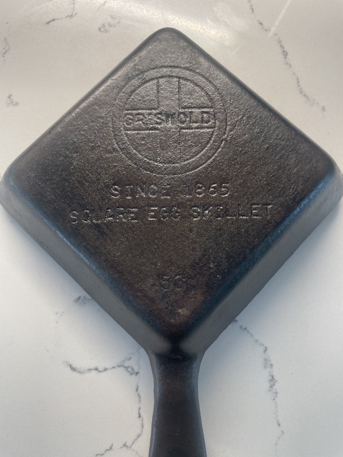 Vintage Griswold Cast Iron #53 Square Egg Skillet Vintage Since 1865