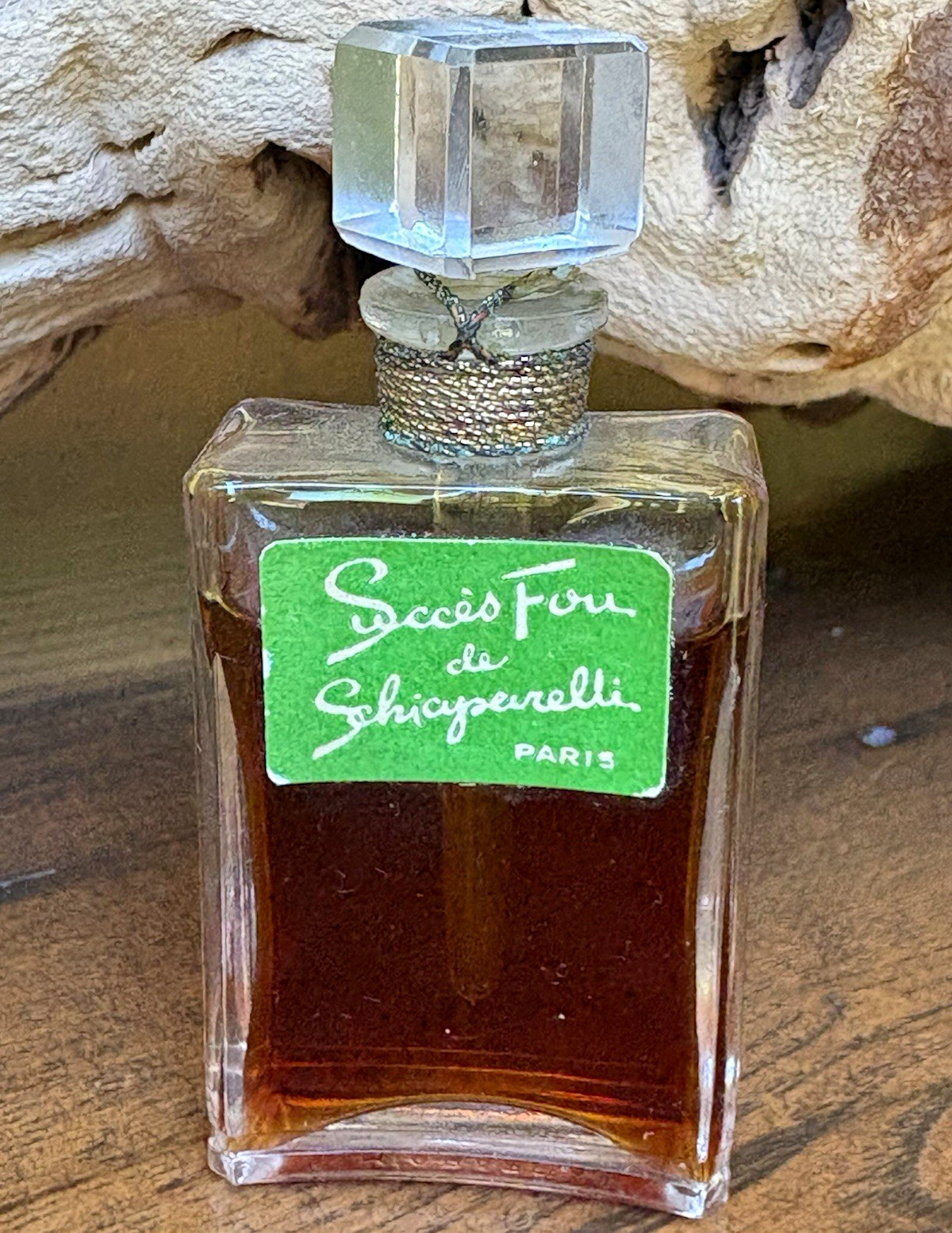 Vtg Schiaparelli Succes Fou Sealed Mini Perfume Bottle Pure Parfum Extrait 1950s