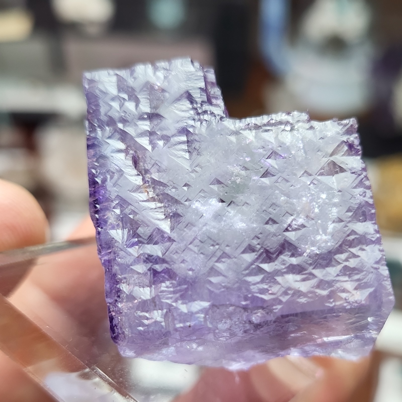 Purple Etched Cubic Fluorite, Ojuela Mine, Mexico 