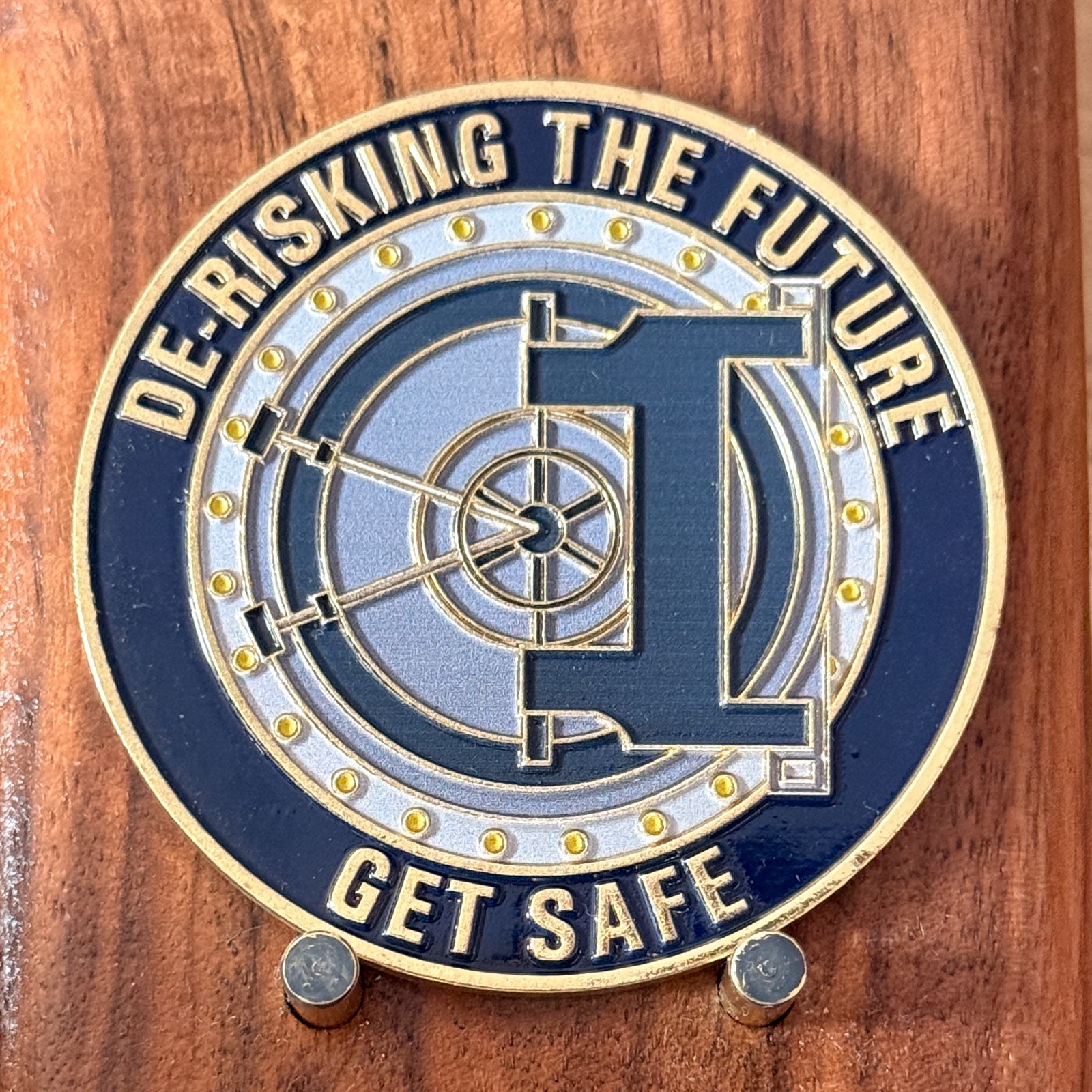 Stealth ISS Group De-Risking The Future Get Safe Challenge Coin  W#27