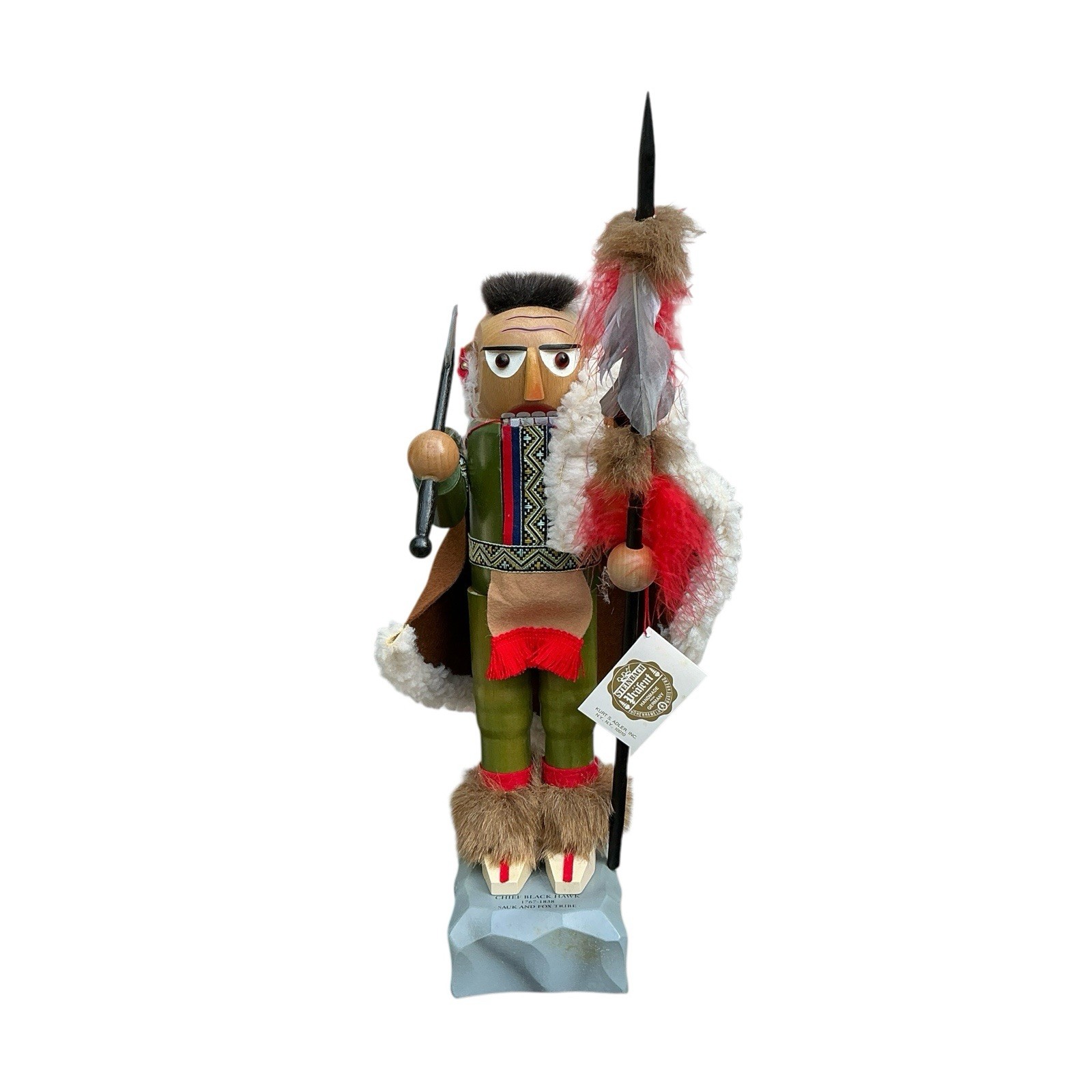 Steinbach Chief Black Hawk S889 Ltd Ed 1059/7500 Signed 1998 Nutcracker Box